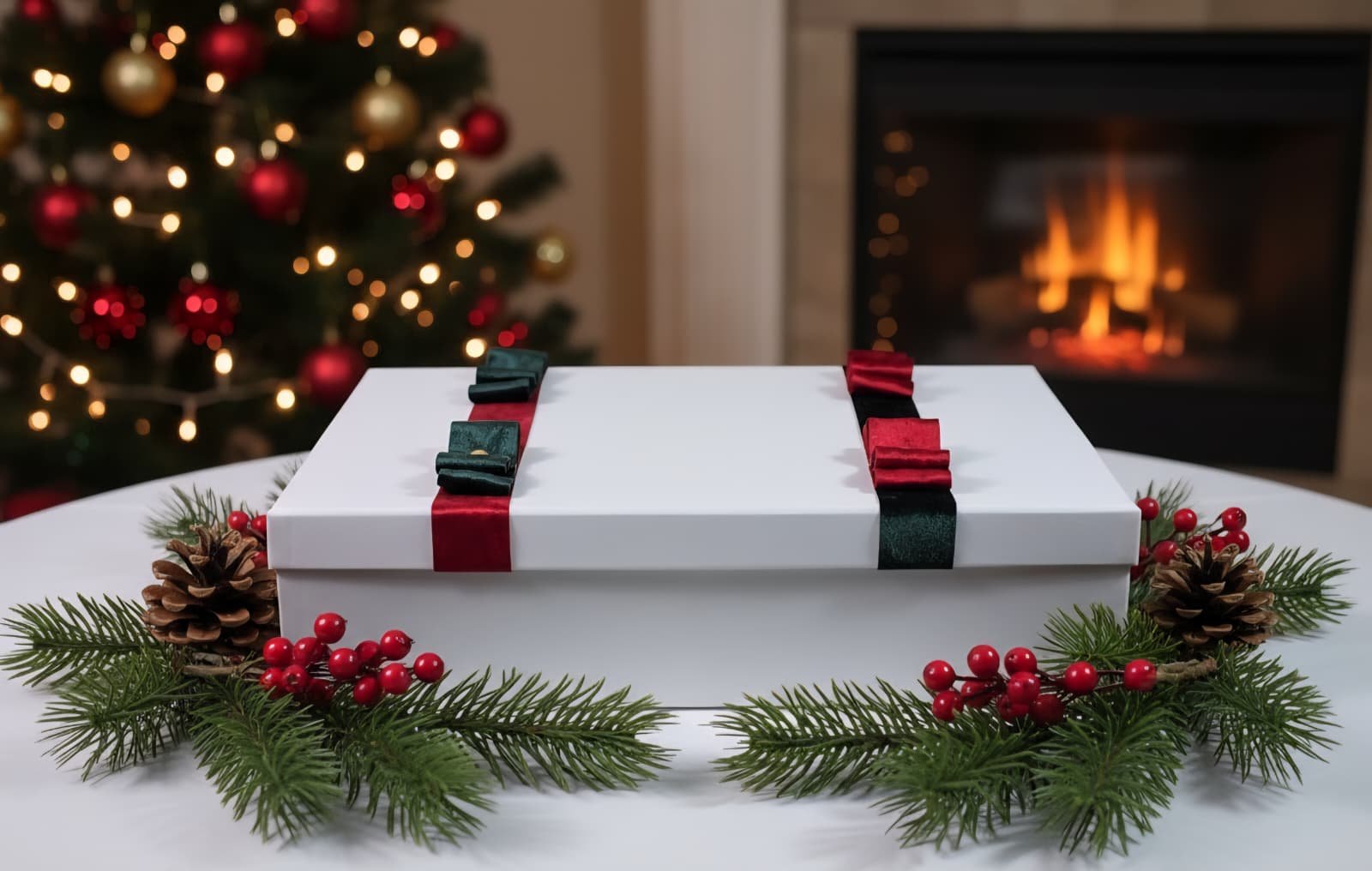 Fully custom gift box with gourmet items and branded packaging