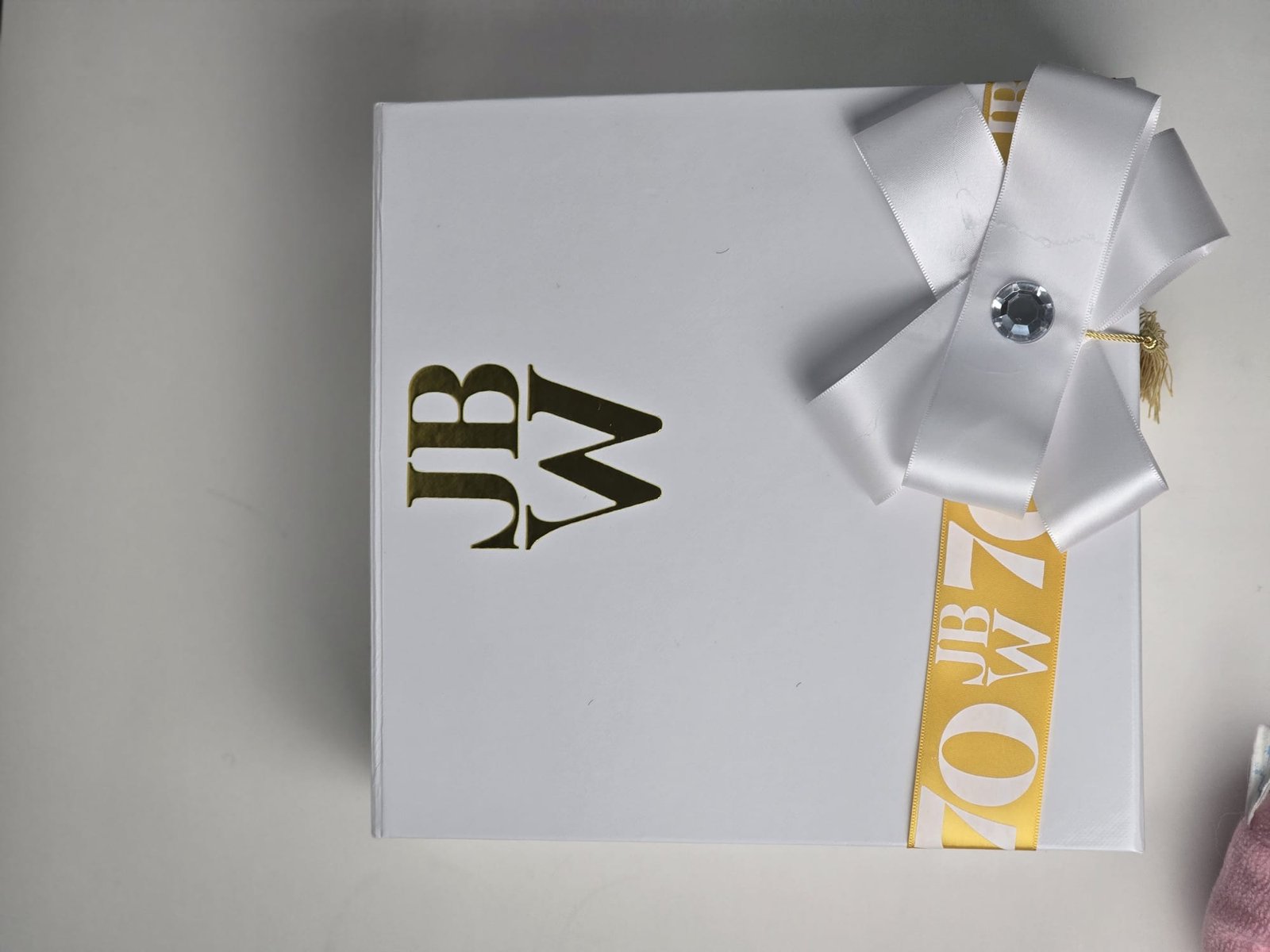 Semi-custom gift box with personalized branded items